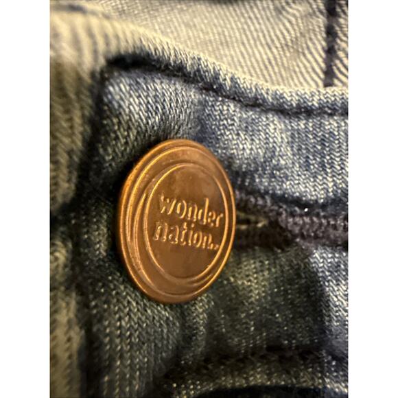 Wonder Nation Girls Skinny Mid Rise Jeans Blue Denim Cotton Blend - SIZE 16 - Picture 5 of 10